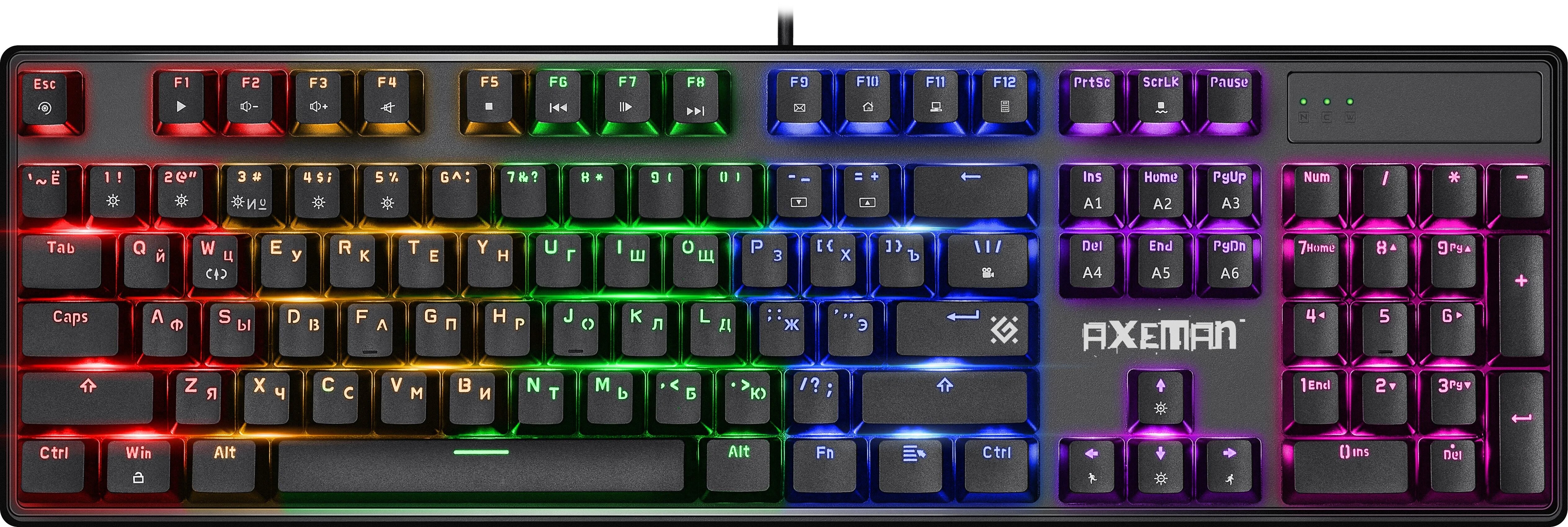 

Клавиатура Defender AXEMAN GK-302 RU (45306)