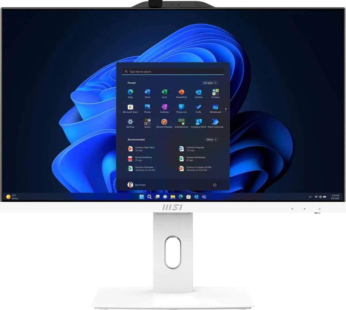 

Моноблок MSI Pro AP242P 12MA-611RU i5 12400 (2.5) 16Gb SSD512Gb UHDG 730 Win 11 Pro GbitEth WiFi белый (9S6-AE0622-611)