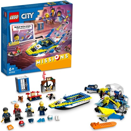 

Конструктор Lego City Missions Water Police Detective Missions (278дет.) (60355)