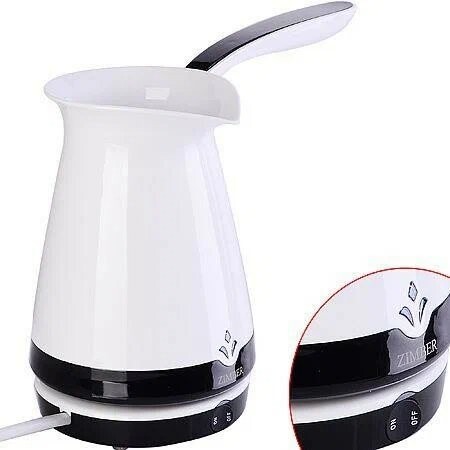

Кофеварка zimber 11345 белый/черный