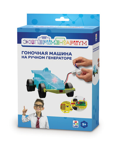 

Обучающая игрушка 1 TOY Экспериментариум Гоночная машина на ручном генераторе (Т14050)