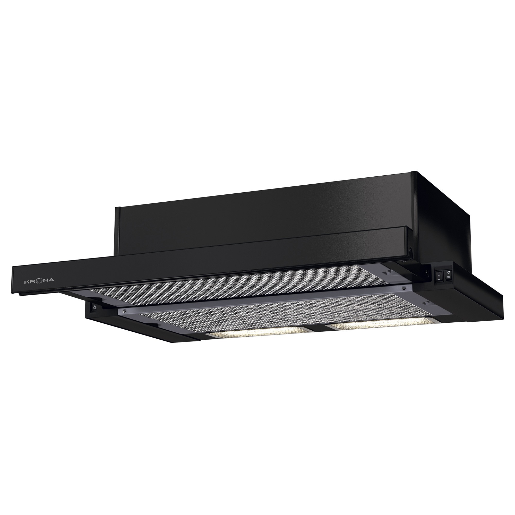 

Встраиваемая вытяжка Krona VENDY 600 BLACK (1 мотор)
