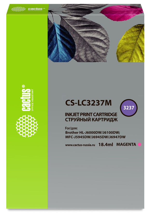 

Картридж Cactus CS-LC3237M пурпурный