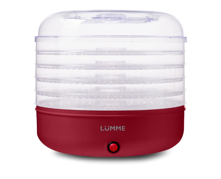 

Сушилка для продуктов Lumme LFD-105 3B PP бордовый гранат