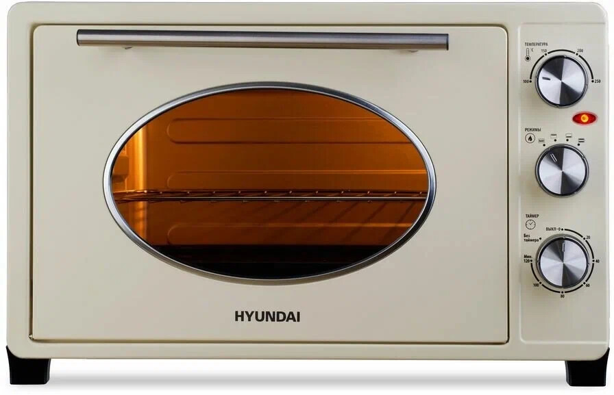 

Мини-печь Hyundai MIO-HY084 бежевый/хром
