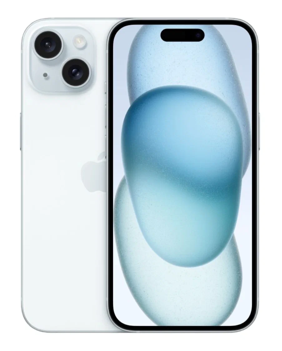

Телефон Apple iPhone 15 (A3092) 256Gb голубой (MTLM3ZA/A)