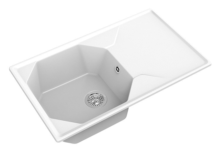 

Кухонная мойка GranFest UNIQUE GF-U-840L белый