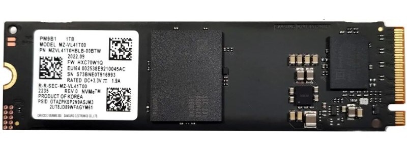 

SSD накопитель Samsung PM9B1 1 TB (MZVL41T0HBLB-00B07)