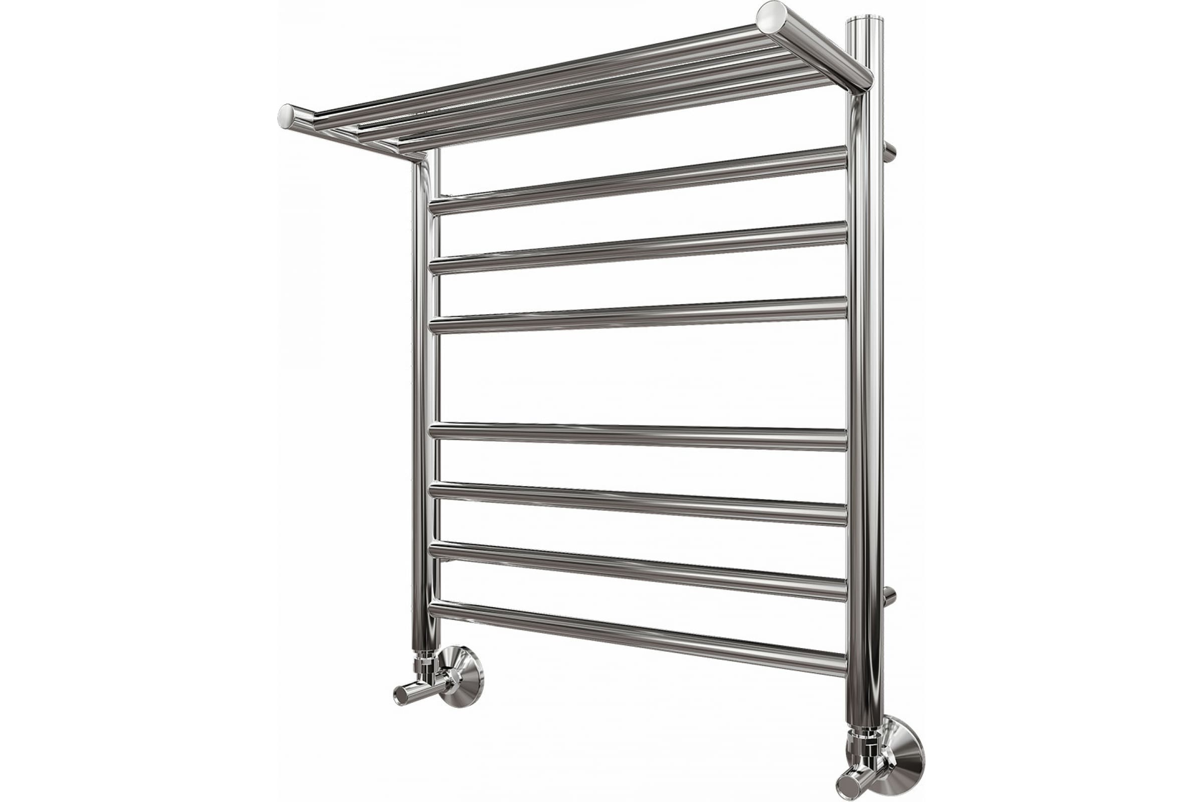 

Полотенцесушитель водяной Point PN10156SP П7 500x600 с полкой хром
