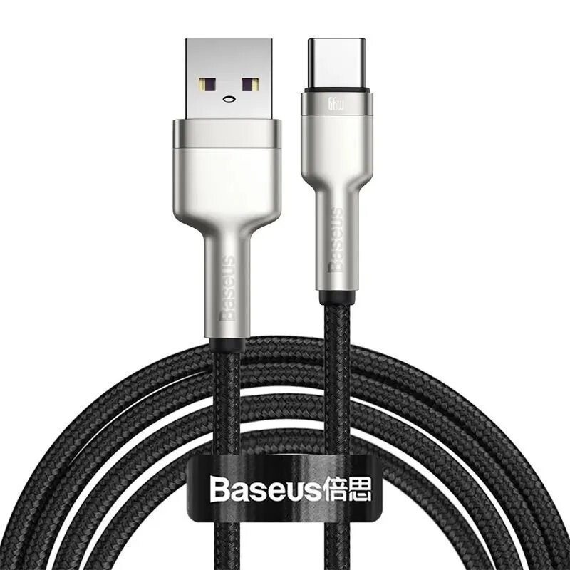 Кабель Baseus USB to Type-C 66W 2m Black (CAKF000201)