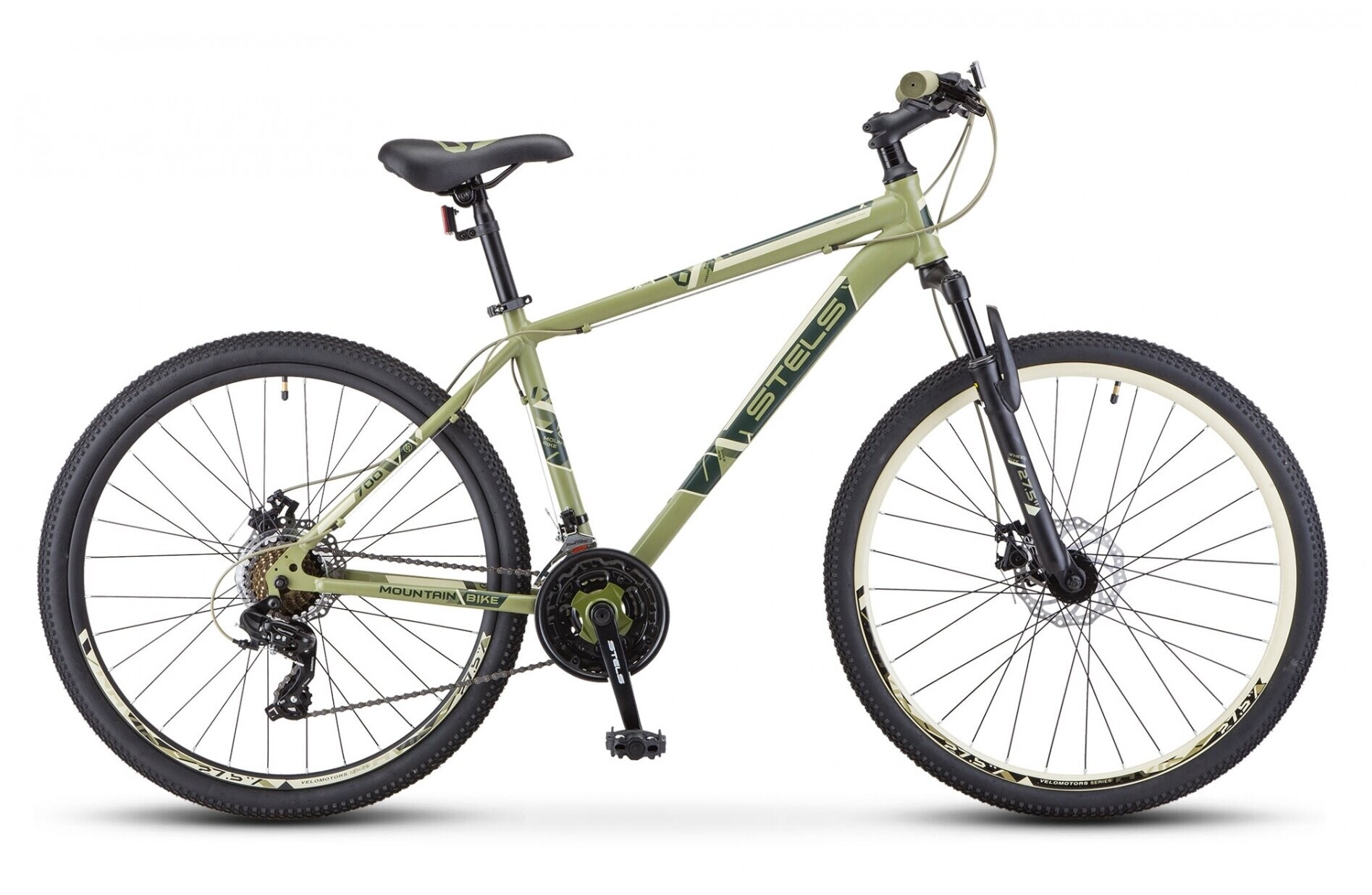 

Велосипед взрослый STELS Navigator-700 MD 27.5 F020 Хаки (LU096006*LU088944 21)