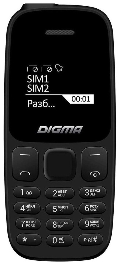 

Телефон Digma Linx A106 32Mb черный