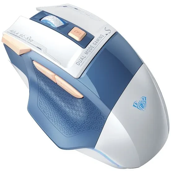 

Компьютерная мышь Aula SC550 white/blue