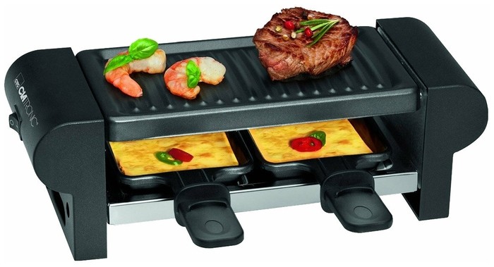 

Электрогриль Clatronic RG 3592 schwarz 2 Pfannch (Раклетница)