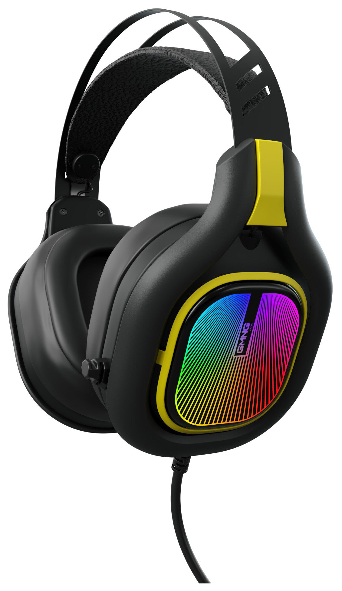 

Компьютерная гарнитура Oklick GMNG HS-L630G черный/желтый