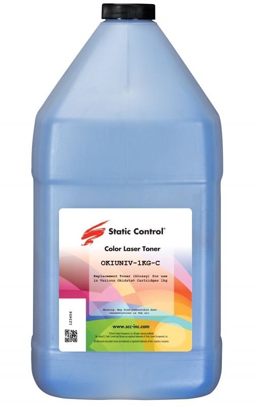 

Тонер Static Control OKIUNIV3-1KG-C голубой 1000гр.