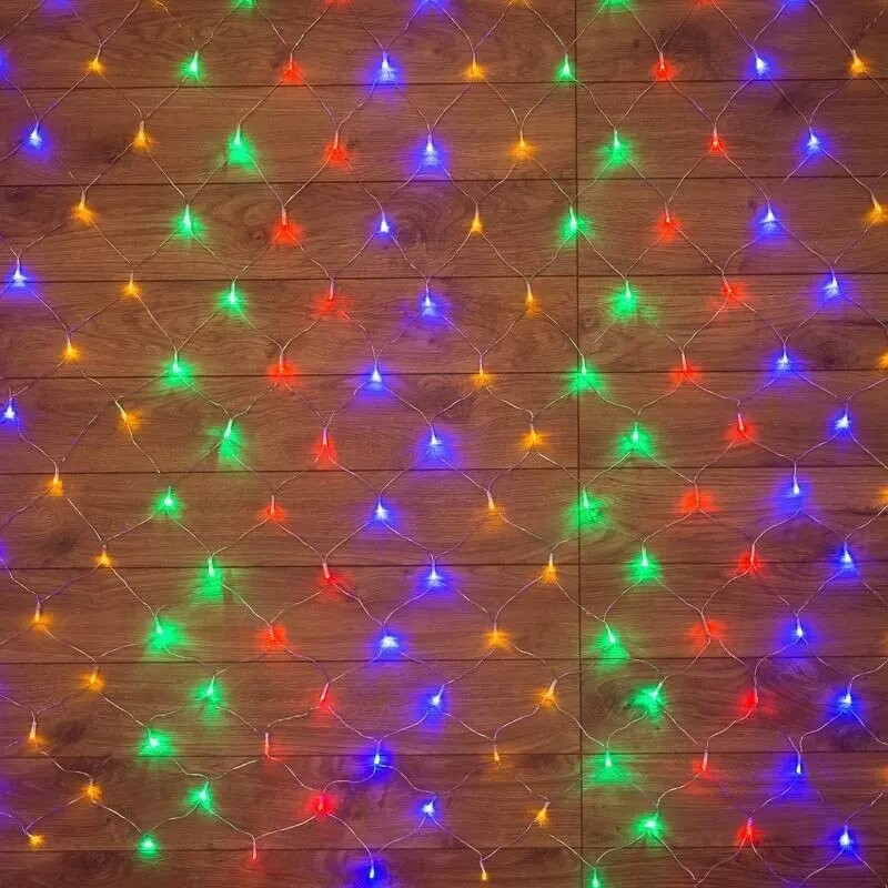 

Гирлянда Neon-Night СЕТЬ светодиодная 1х1,5м Мультиколор 96 LED (215-119-6)