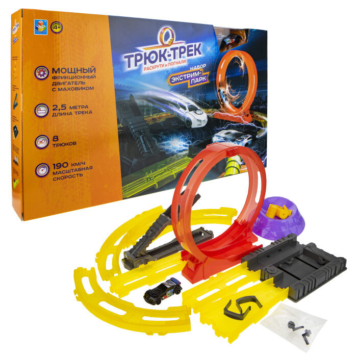 

Игрушечный транспорт 1 TOY Трюк-трек Экстрим-парк (Т19363)