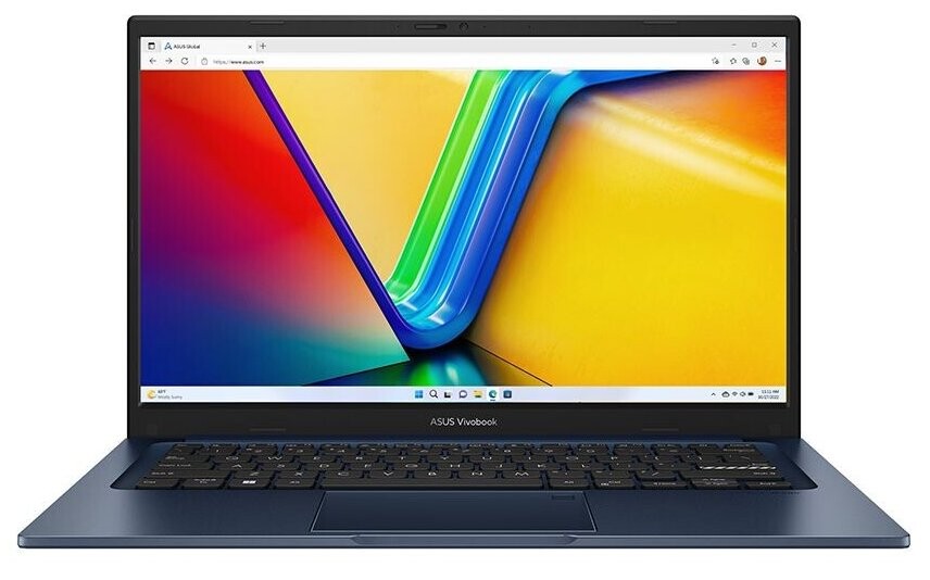 Ноутбук ASUS X1504VA-BQ282 i5-1335U/8GB/512GB SSD/UMA/DOS/Quiet Blue (90NB10J1-M00BM0)