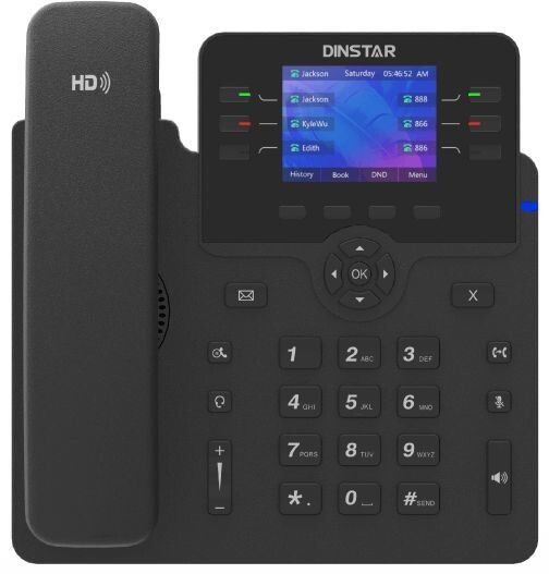 

VoIP-телефон Dinstar C63GP черный