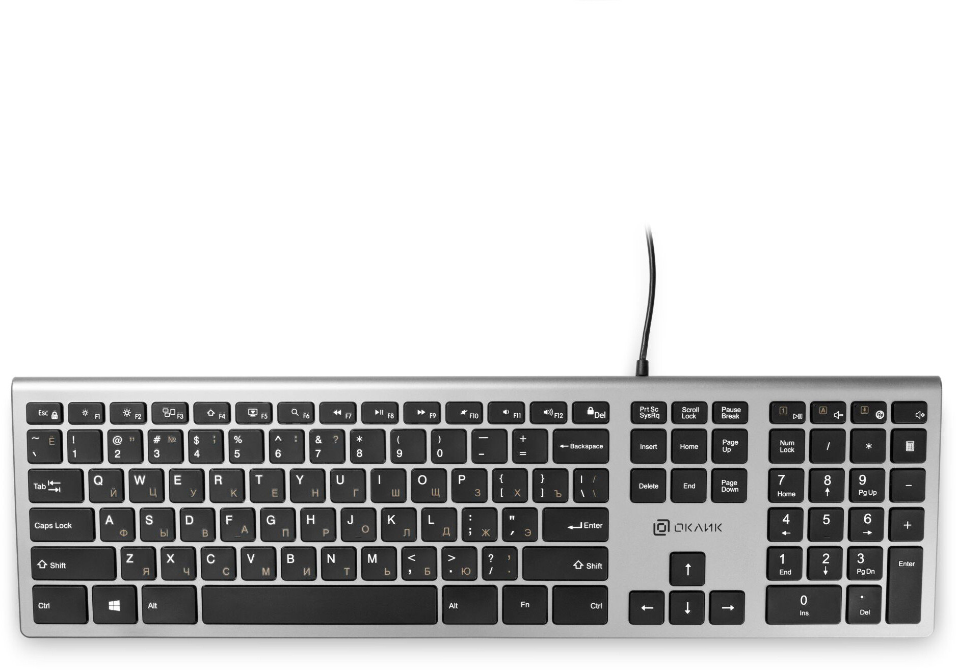 

Клавиатура Oklick 890S серый