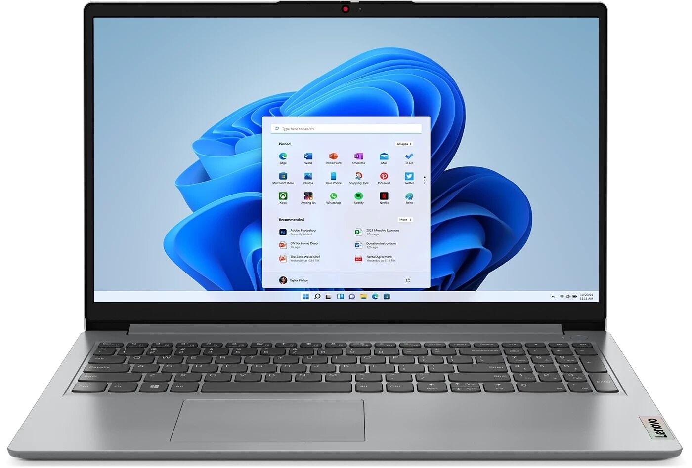 

Ноутбук Lenovo 15.6 IP1 15AMN7 Ryzen 3 7320U 8Гб DDR5 SSD256Гб Win 11 Home Gray (82VG00MRUE)