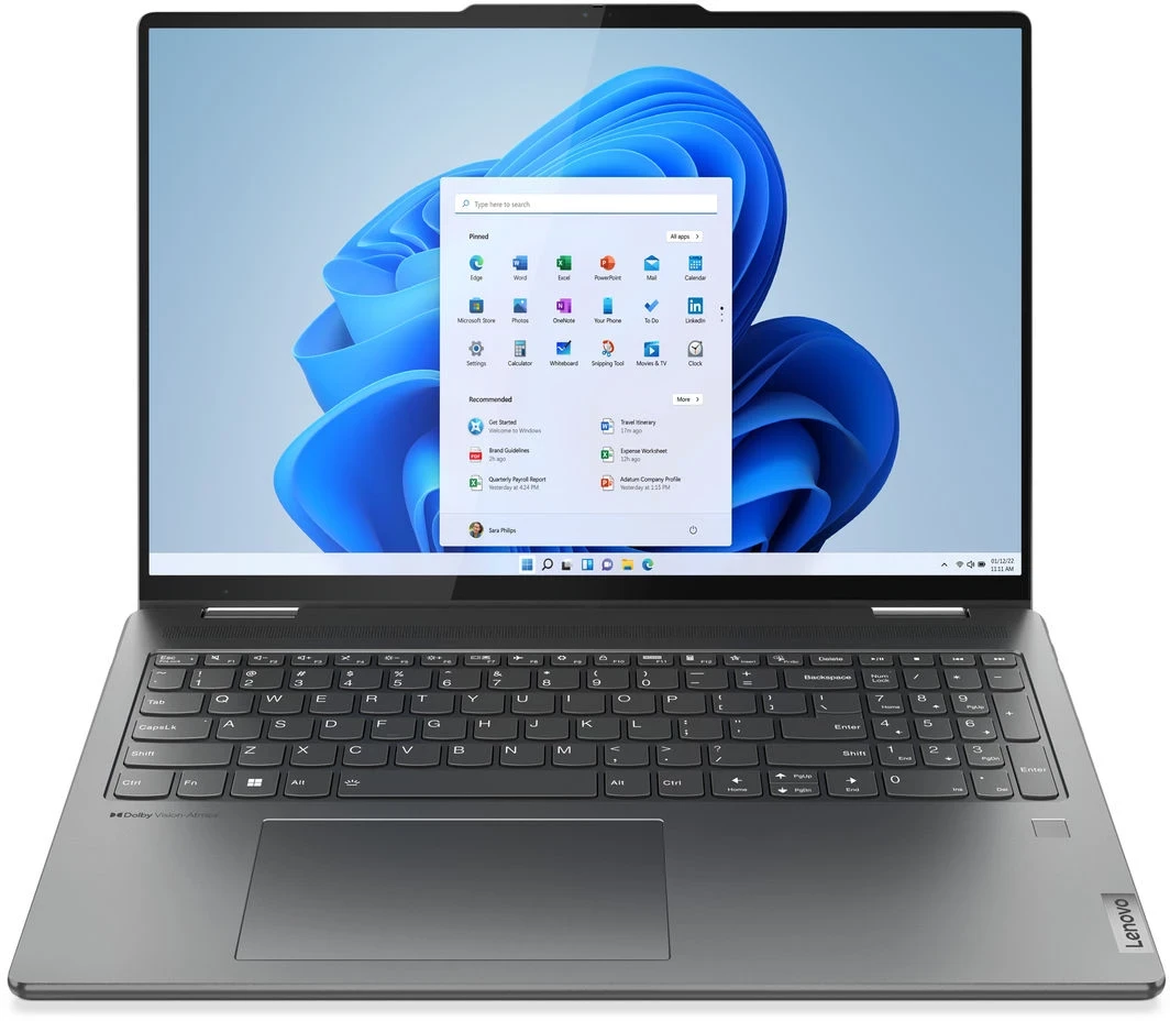 

Ноутбук Lenovo Yoga 7 16IRL8 Win11Home grey (82YN004ERK)
