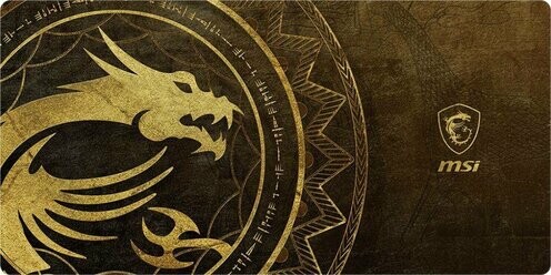 

Коврик для мыши MSI Agility GD80 Dragon Tiamat 3XL золотистый/рисунок (1200x600x3мм)