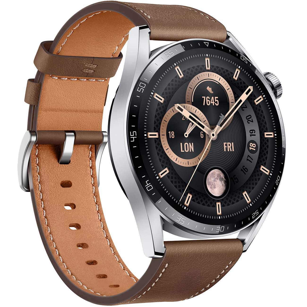 

Умные часы Huawei GT 3 CLASSIC BROWN (JPT-B29V/55028463)