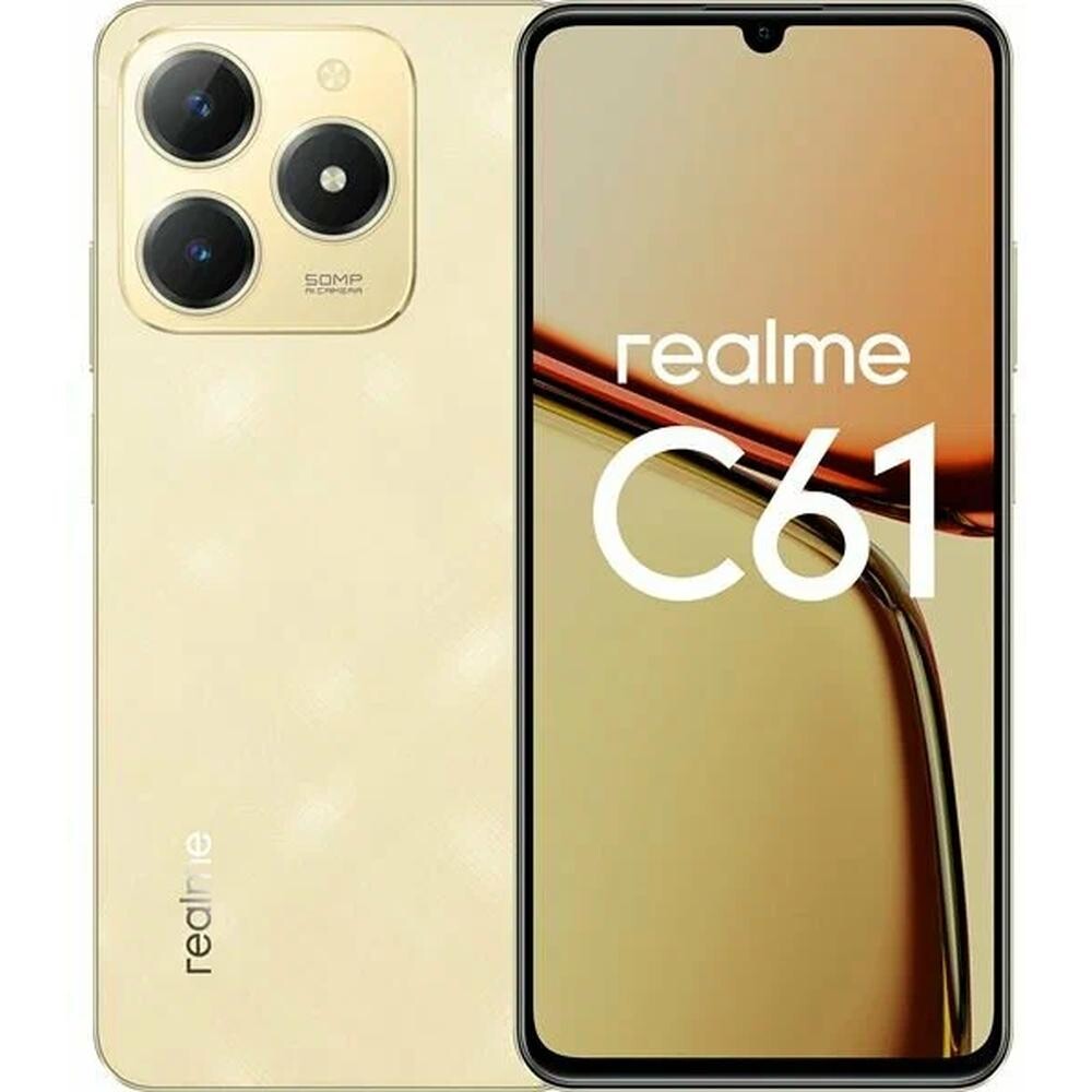 

Телефон Realme C61 8/256Gb золотой (RMX3930)