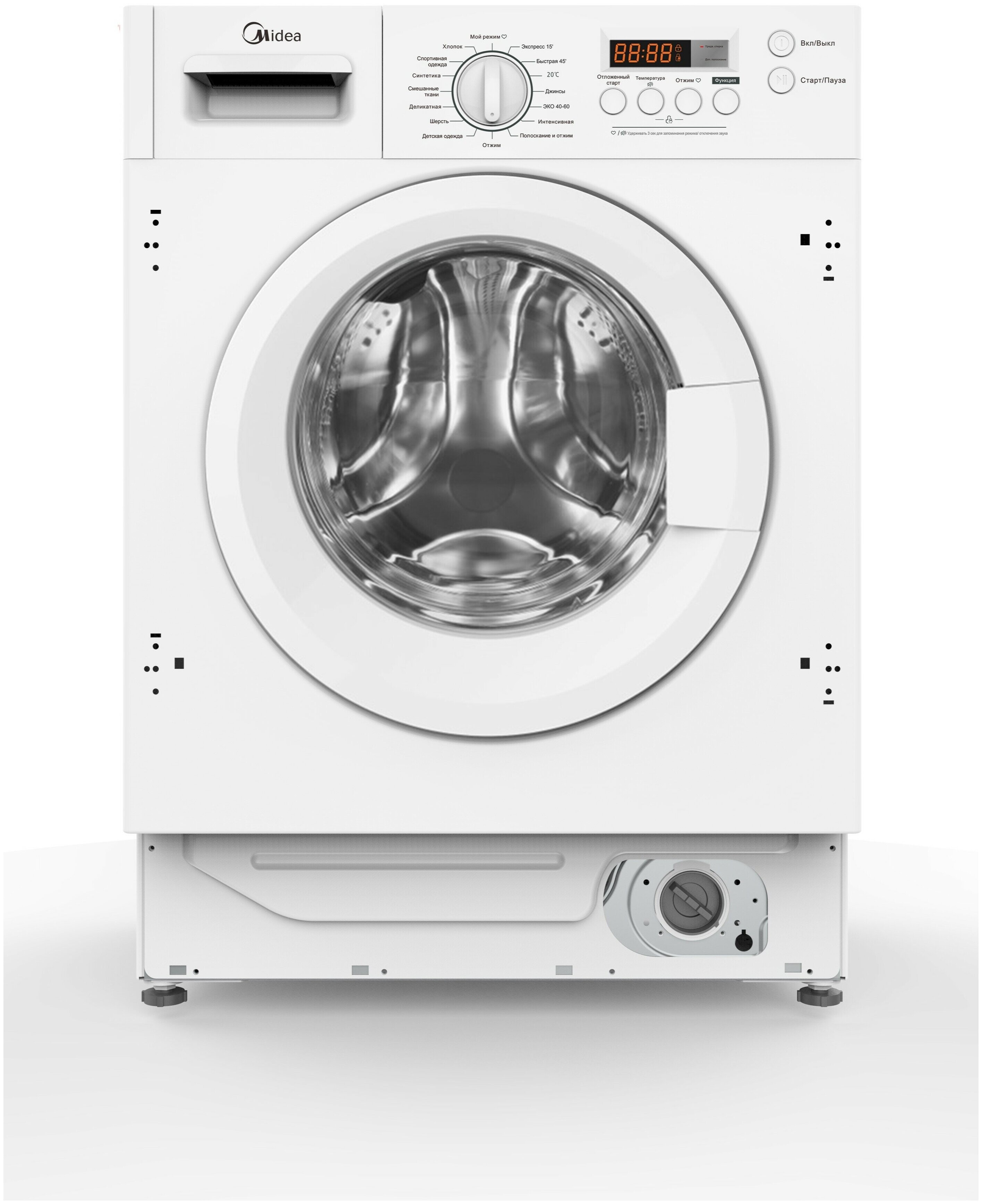 

Встраиваемая стиральная машина Midea MFG10W60/W-RU
