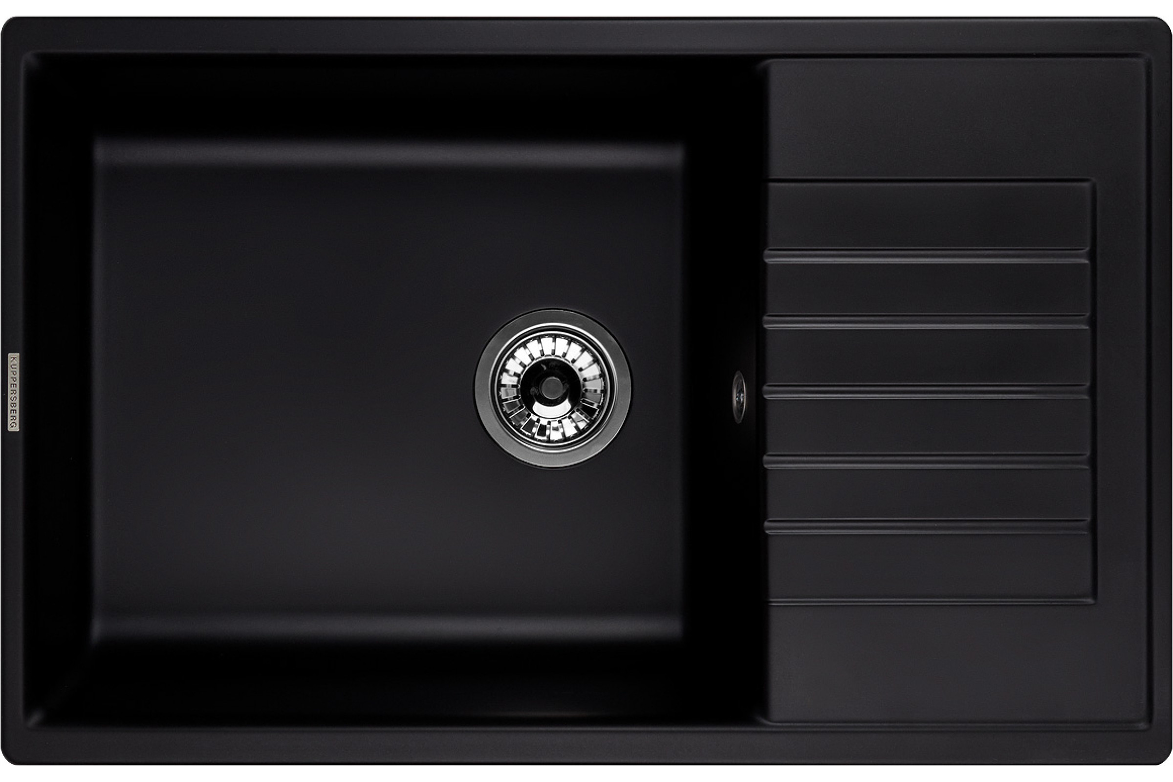 

Кухонная мойка Kuppersberg ROYS 1B1D BLACK METALLIC