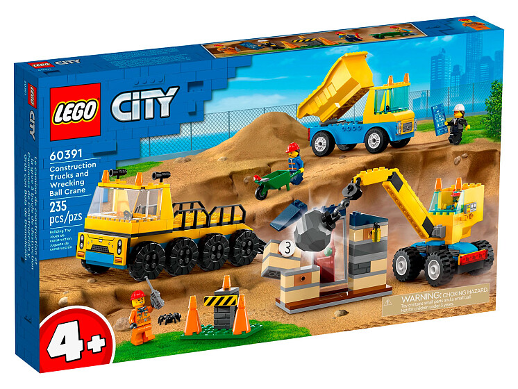 

Конструктор Lego City Строительные машины и шаровой кран (60391)