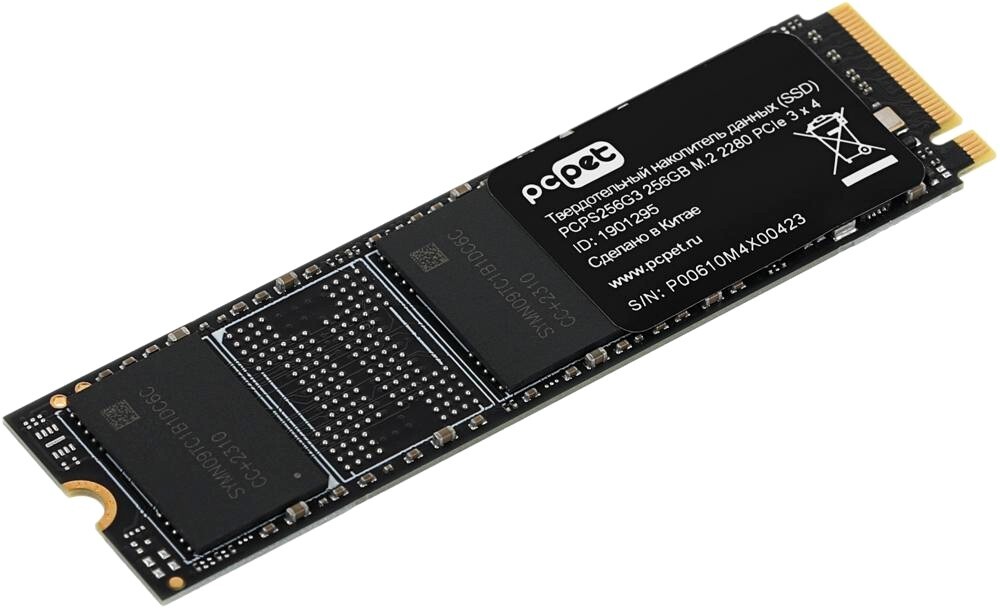 

SSD накопитель PC PET M.2 2280 OEM 256Gb (PCPS256G3)