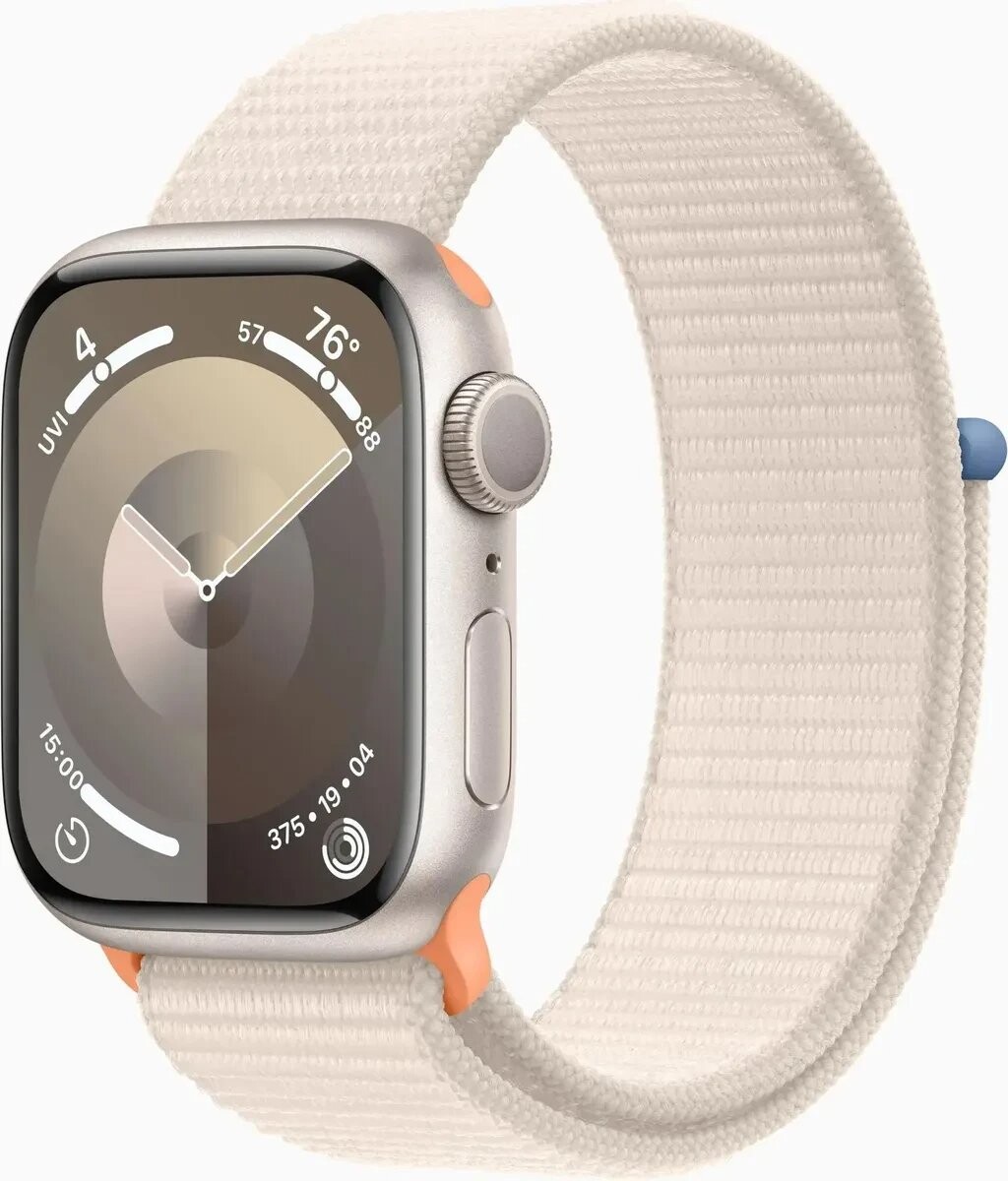 

Умные часы Apple Watch Series 9 (A2978) 41мм сияющ.звезда (MR8V3ZP/A)