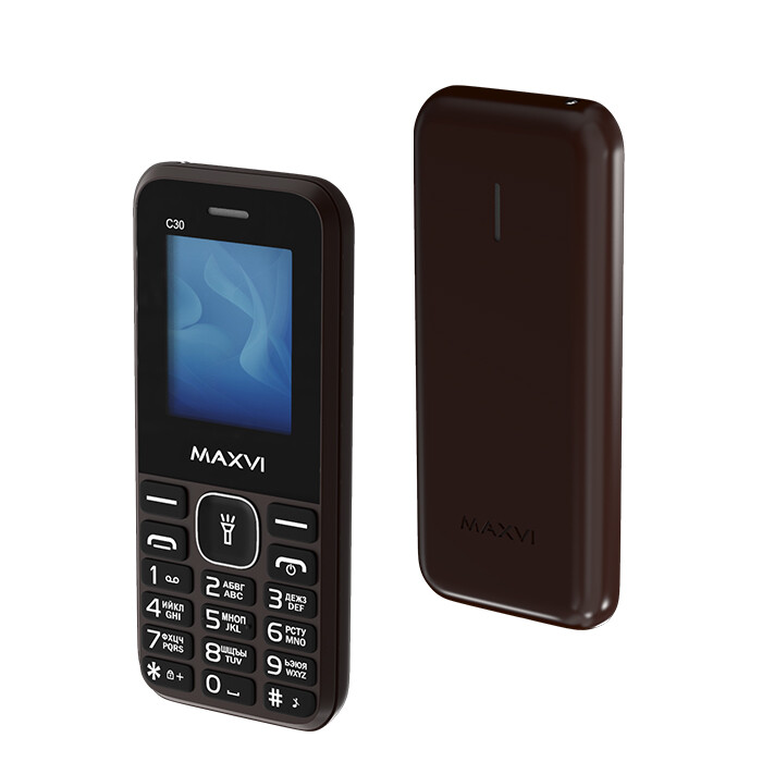 

Телефон Maxvi C30 Brown