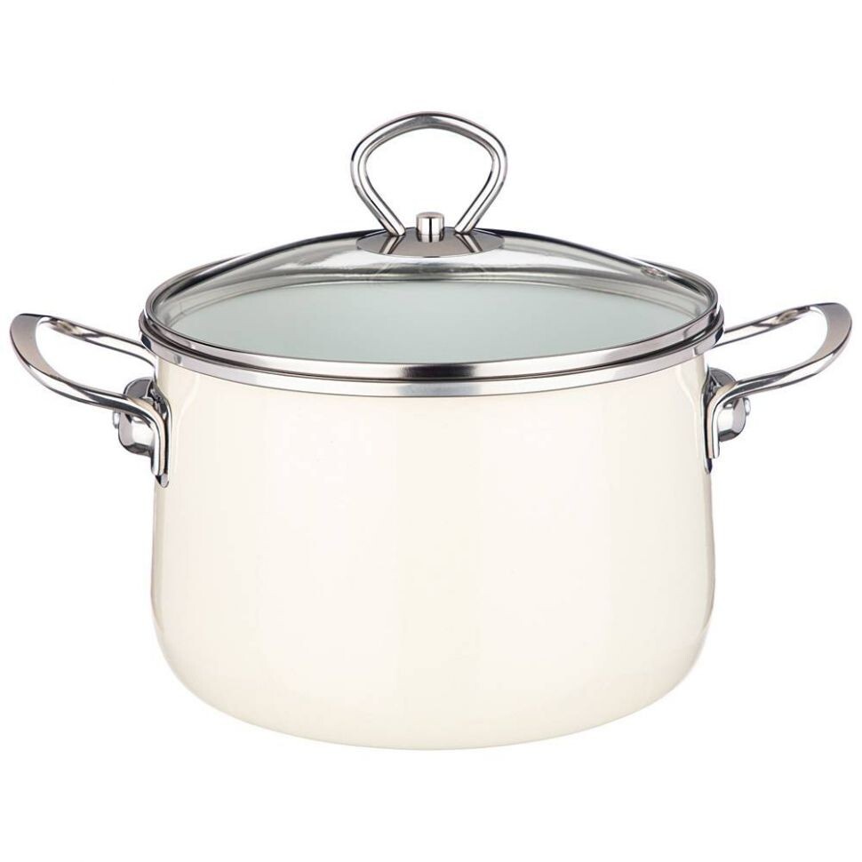 

Кастрюля Agness 901-066 молочный 3,1л