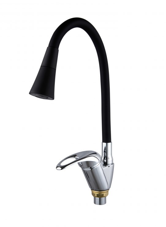 

Смеситель для кухни Fashun A4403-A7350 хром/черный