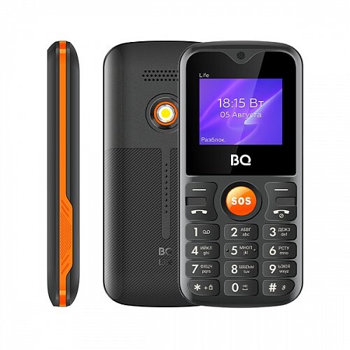 Телефон BQ 1853 life black/orange