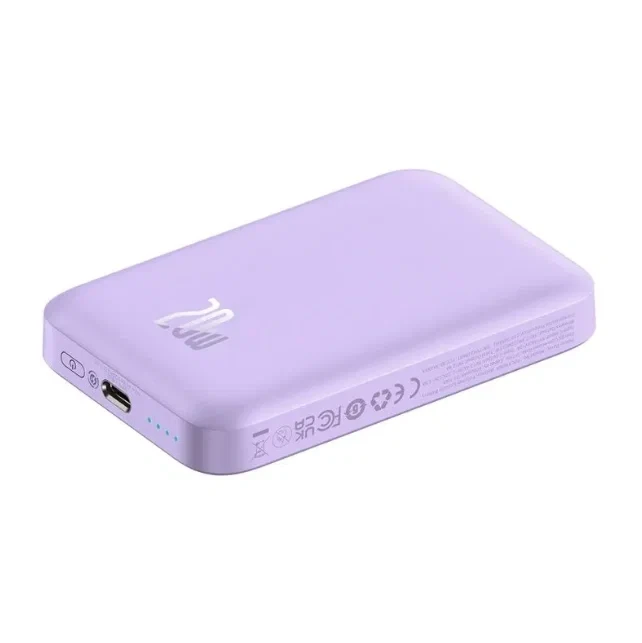 

Внешний аккумулятор Baseus Magnetic Mini Wireless Fast Charge 5000mAh 20W Nebula Purple (P10022107513-00)