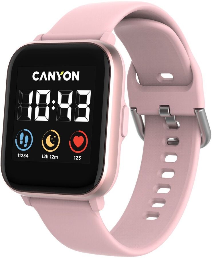 

Умные часы Canyon Salt розовый/розовый (cns-sw78pp)