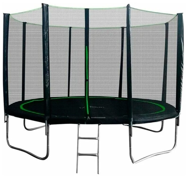 

Батут Misoon 12ft-366 BASIC внешняя сетка+лестница (2кор)
