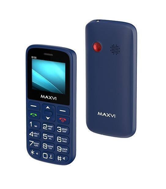 

Телефон Maxvi B100 blue