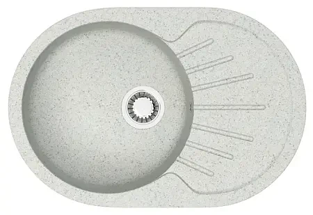 

Кухонная мойка Azario Flora Светло серая (730x450x210) сифон+герметик (CS00079916)