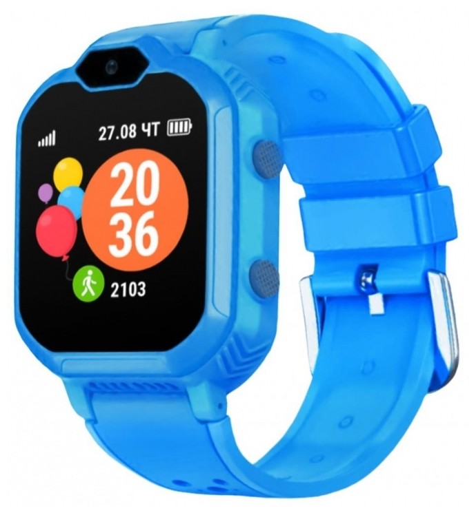 

Детские смарт-часы Geozon Kids Aqua PLUS голубой (G-W19BLU)