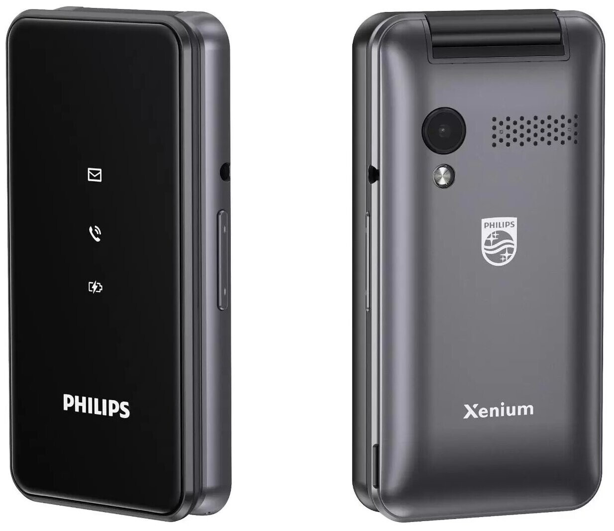 

Телефон Philips Xenium E2601 темно-серый