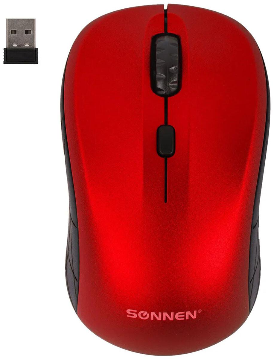 

Компьютерная мышь SONNEN V-111 красная (513520)