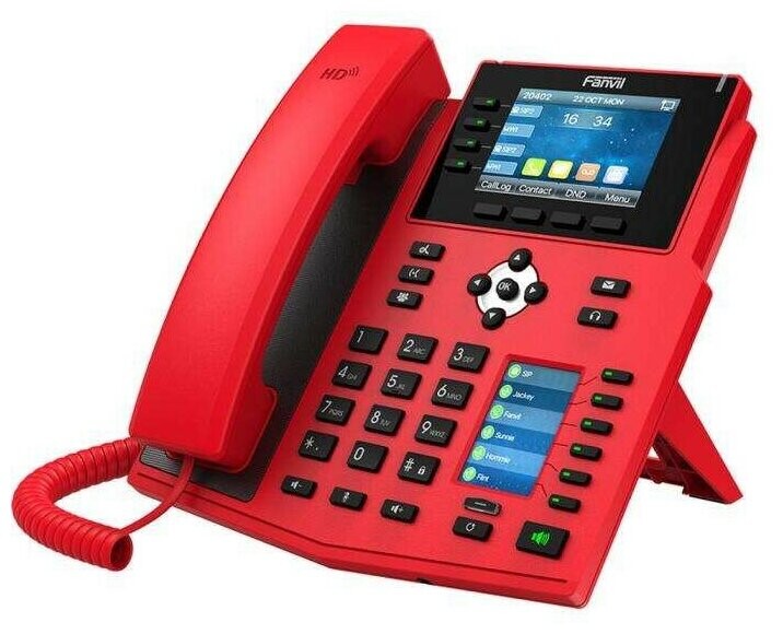 

VoIP-телефон Fanvil X5U-R красный