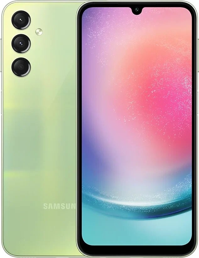 

Телефон Samsung Galaxy A24 4/128Gb зеленый (SM-A245)