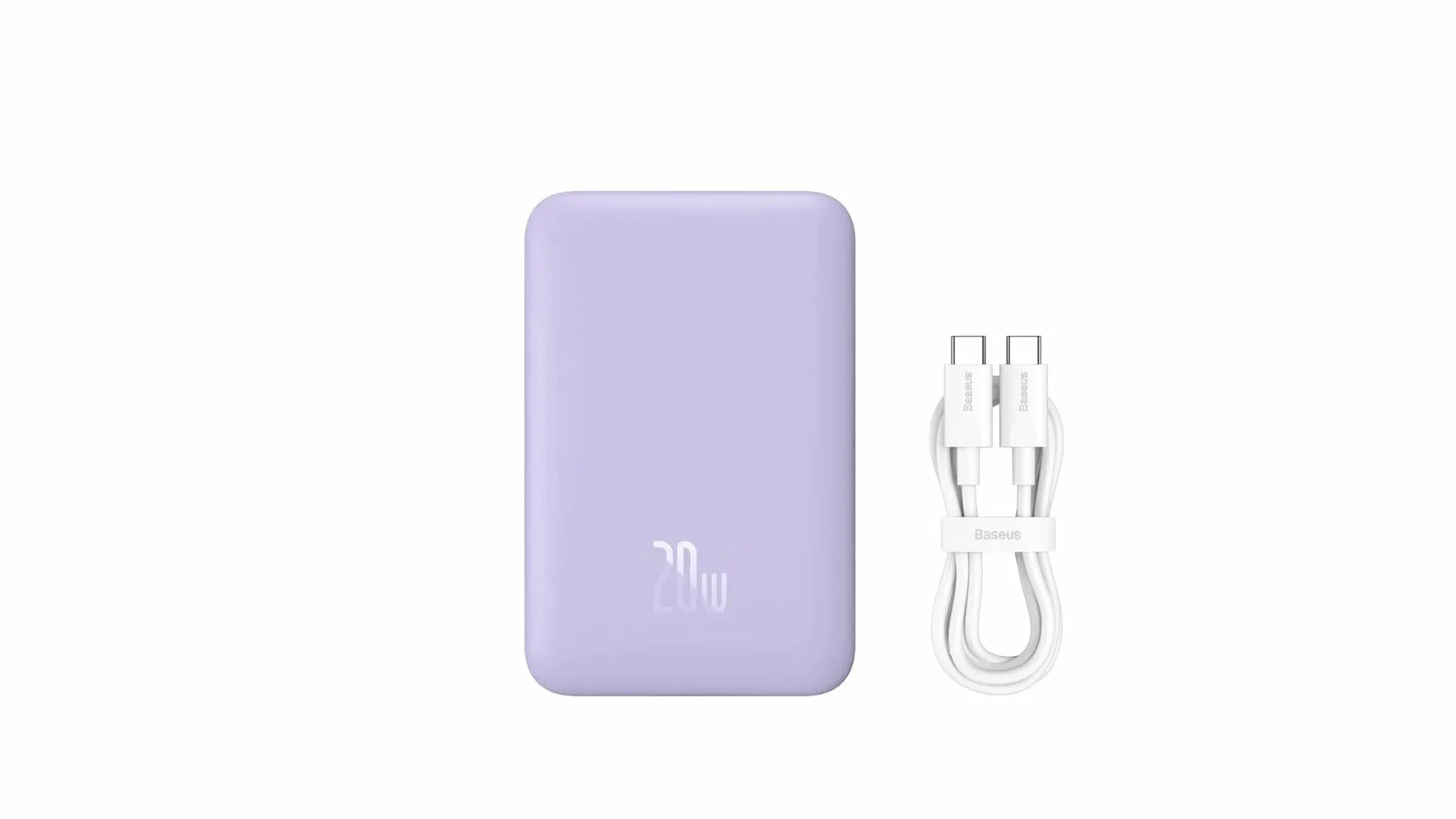 

Внешний аккумулятор Baseus Magnetic Mini Air Wireless Fast Charge 10000mAh 20W Nebula Purple (P10059001513-00)